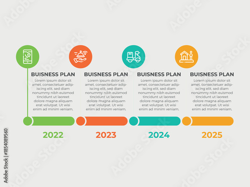 vector illustration infographic design template with 4 steps. Template for process, presentations, layout, banner, brochure.