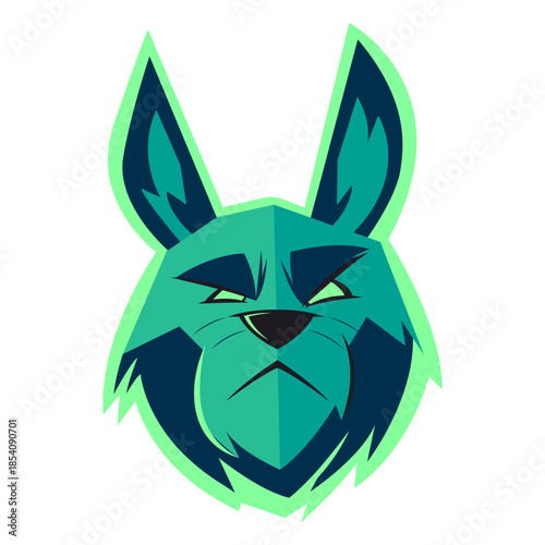 Green rabbit logo