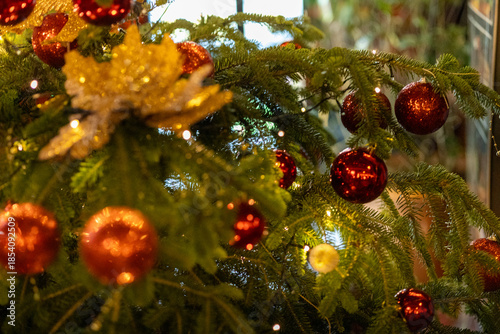 Close-Up of Christmas Decorations