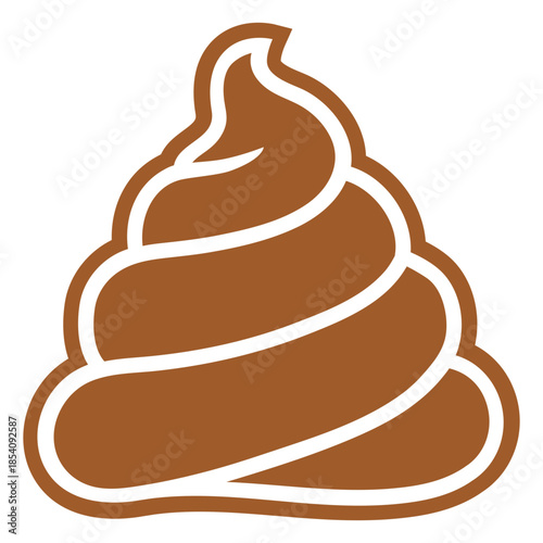 Simple thick stroke poop