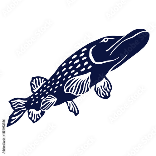 Simple cut out fish from below