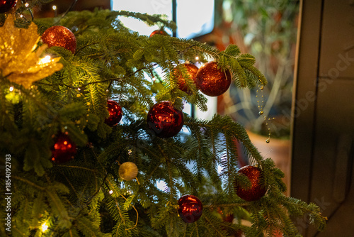 Close-Up of Christmas Decorations
