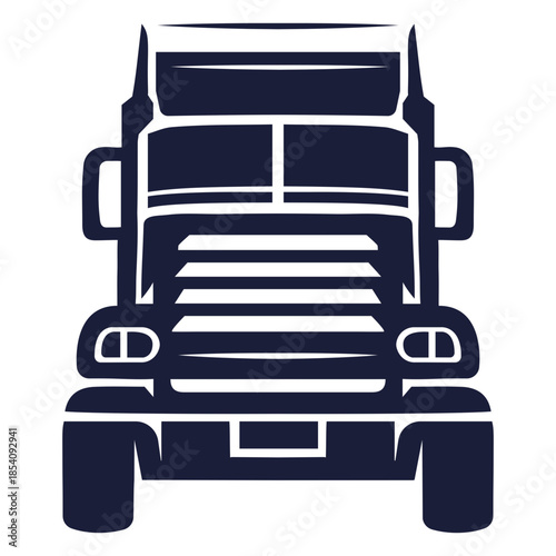 Frontal simple cut out truck