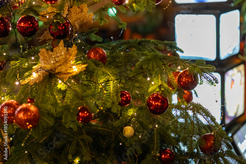 Close-Up of Christmas Decorations