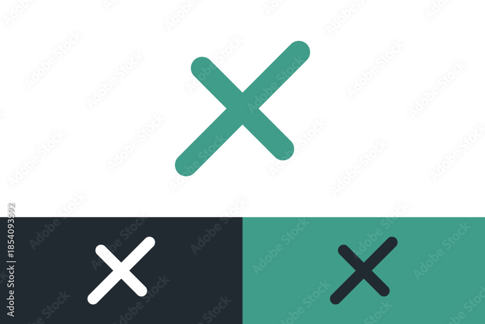 Obraz premium letter X creative logo design vector