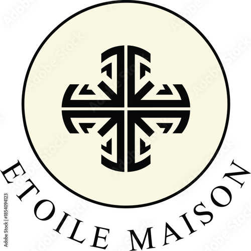 Sophisticated Minimalist Brand Logo Etoile Maison Identity Graphic Design Vector Illustration