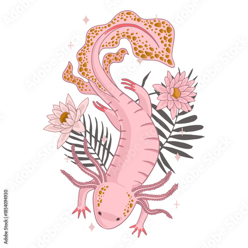 Axolot flower animal