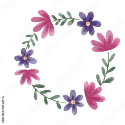 Floral Frame Watercolor