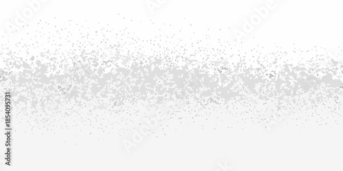 Abstract background with a horizontal scattering of small gray particles