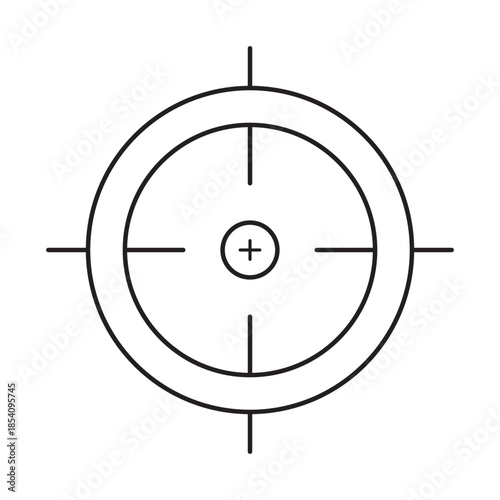 Target icon illustration vector, target line icon illustration design.