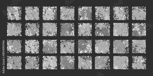 A grid of rectangular grayscale textures with a distressed mottled appearance