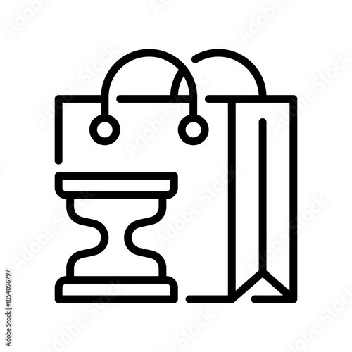 Limited Offer Line Icon, Outline Symbol for Exclusive Deal, Rare Opportunity, Short Promotion, Special Discount, and Scarcity Sale. Vector Sign Icon.