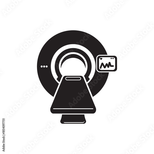 Tomography icon symbol collection on white background.