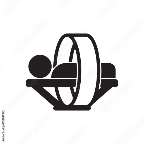 Tomography icon symbol collection on white background.