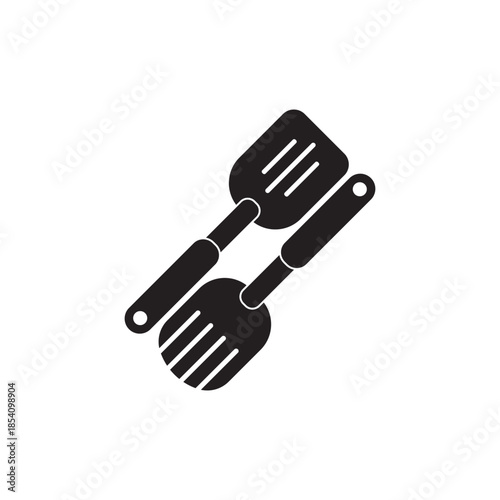 Cooking utensil spatula icon isolated on white background.