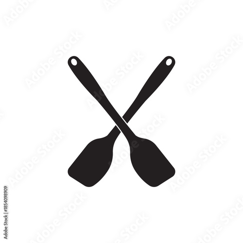 Cooking utensil spatula icon isolated on white background.