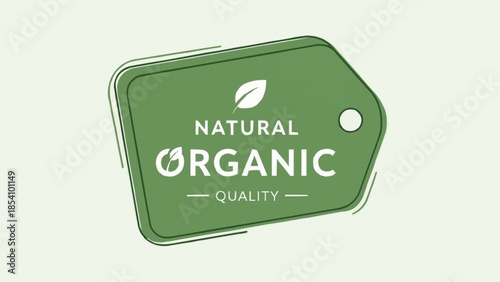 Green Label with Organic Quality Text.
