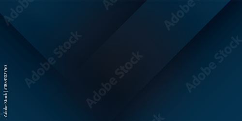 Abstract Dark Blue Geometric Shapes with Subtle Lighting and Shadows.