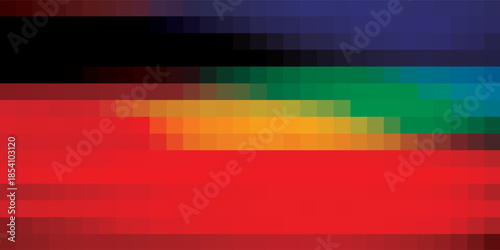 Abstract Horizontal Stripes of Vibrant Colors.