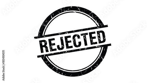 A grunge style rejected stamp illustration on a white background