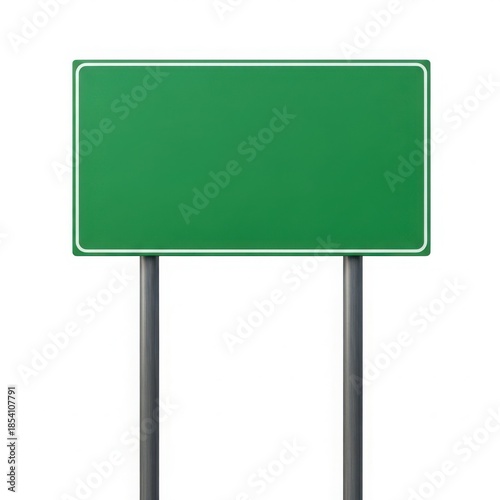 Blank green sign