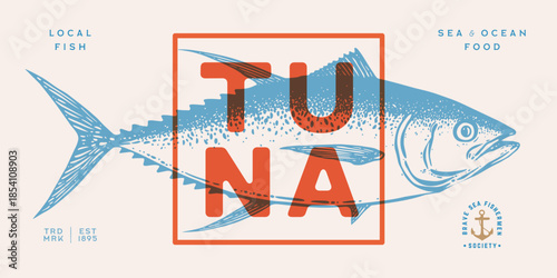 Gilt-head bream, fish, Dorado, seafood, sketch. Vintage retro print, seafood fish sketch, logo sign template, ink pencil style drawing, engrave old school. Hand drawn sketch fish. Vector Illustration