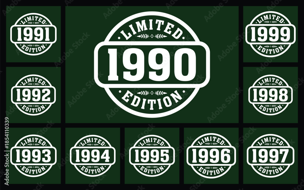 Obraz premium limited edition 1990 t shirt design