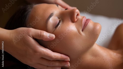 Wallpaper Mural spa, woman has a relaxing massage, A woman experiences a tranquil massage in a spa, surrounded by soothing decor and a peaceful atmosphere Torontodigital.ca