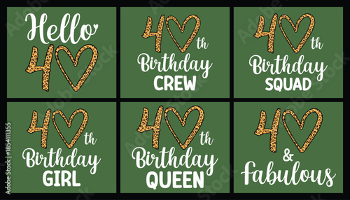 40 years old t shirt design