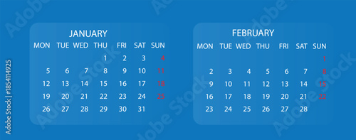 calendar design template 2026, new year calendar design
