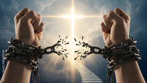 Breaking free from bondage towards divine light and liberation