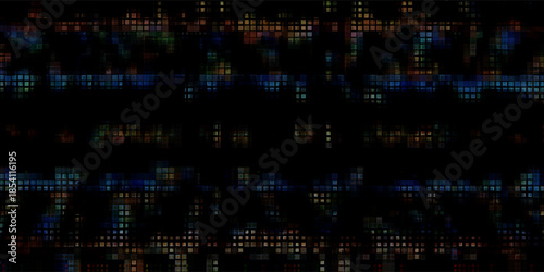 Glitch Pixel Digital Noise Background With RGB Distortion and Futuristic Tech Vibes. Perfect for Cyberpunk Designs, Gaming Themes, Abstract Art. Vector Illustration.