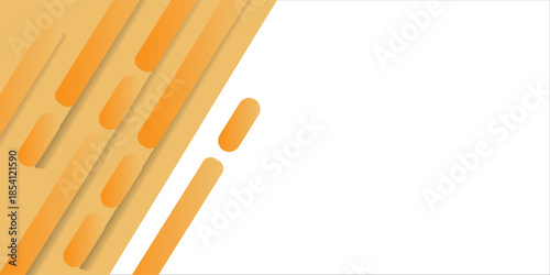 Geometric abstract vector orange background, vector presentation backdrop or wallpaper design. Orange geometric shapes and color gradient on transparent background