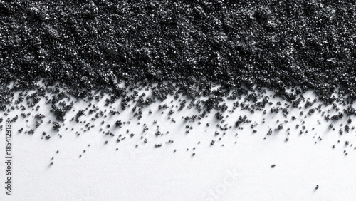 Black Abrasive Material on White Surface