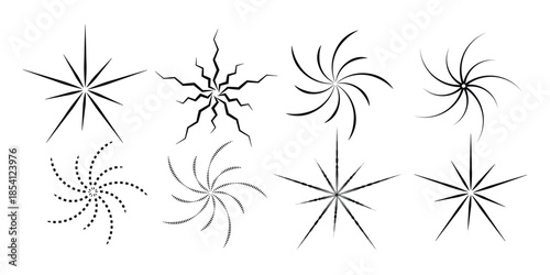 BRASH  hand drown ornament element design template 