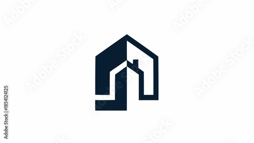 Simple House Logo Design Element.