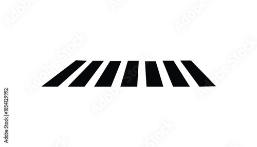Zebra crosswalk icon vector. diagonal stripes, safe symbol. 