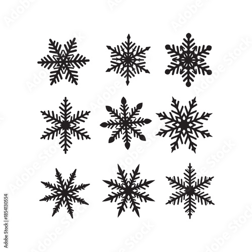 Black Snowflake Collection