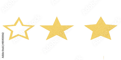 Gold glitter Christmas star isolated PNG. Shiny golden ornament decoration vector design
