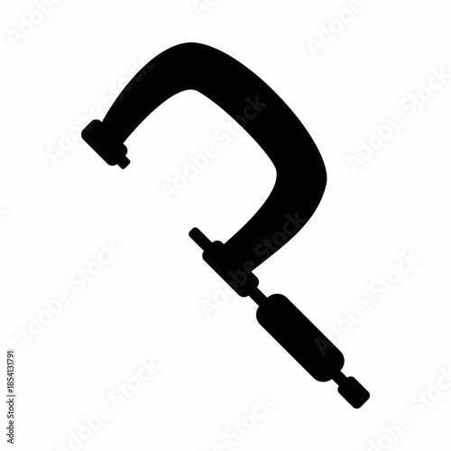 C Clamp Tool Silhouette image