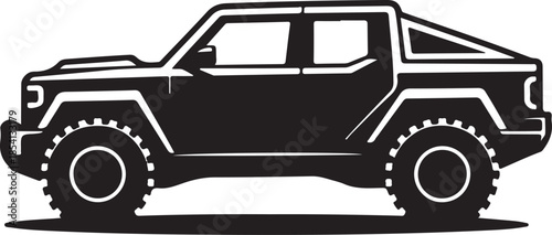 cartoon truck isolated on white