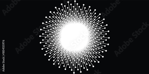 Spiral sound wave rhythm abstract dynamic lines vector background