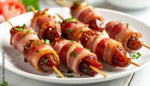 Datteln im Speckmantel