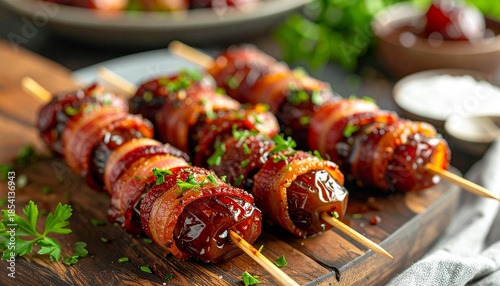 Datteln im Speckmantel