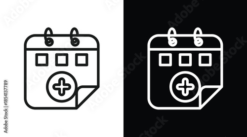 Calendar with Plus Sign