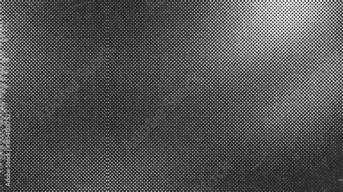Distorted halftone pattern in black and white creates visual texture