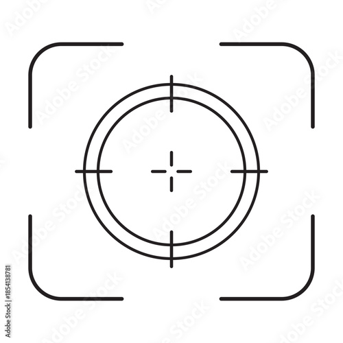 Aim icon. Simple illustration of aim vector icon for web.