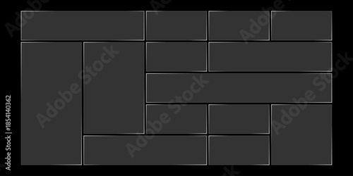 Futuristic transparent glass frames for website landing page. Digital banners UI templates design
