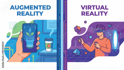 Comparison of Augmented Reality (AR) and Virtual Reality (VR) Technologies