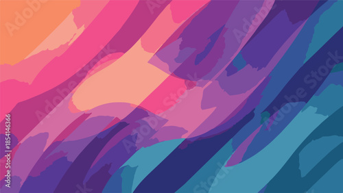Vibrant abstract background with dynamic wavy lines and gradient colors